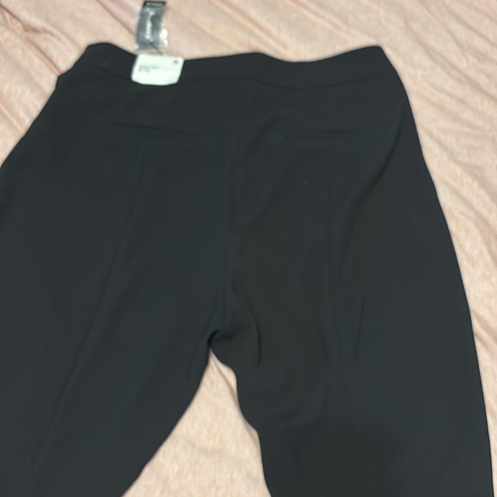 Black Women's Pants express barely bootcut mid rise w/ split back 8 LONG NWT - Picture 9 of 11